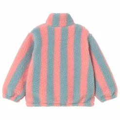 Clearance Tinycottons Sweat Façon Sherpa Rayé | Rose
