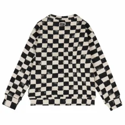 Clearance Tumble N'Dry Sweat Finish Damier Coton Bio | Noir