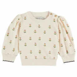 Enfant Emile et Ida Sweats|Sweats*Sweat Fleurs Douce Eponge |