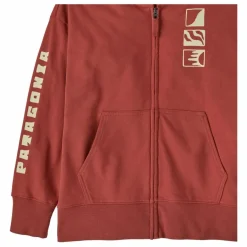 Clearance Patagonia Sweat Full-Zip Coton Bio | Terracotta