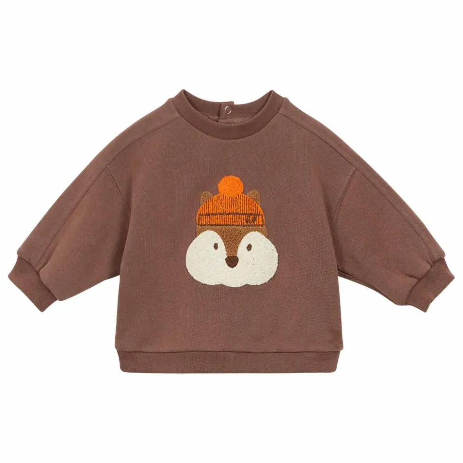 Best Arsène et Les Pipelettes Sweat Gibson Coton Bio | Marron