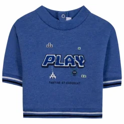 Sale Tartine et Chocolat Sweat Jeux | Bleu électrique