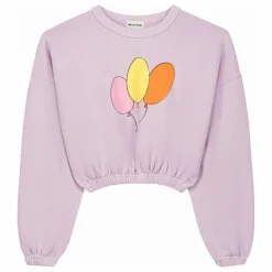 Sweat Kaia Ballons Coton Bio | Lilas Enfant Sweats
