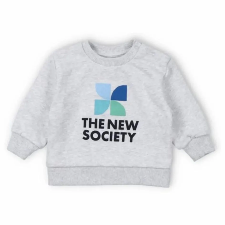 Best the new society Sweat Logo Mykonos Baby | Gris chiné