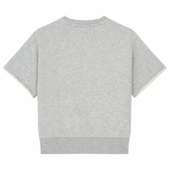 Hundred Pieces Sweat Manche Courte Coton Bio | Gris