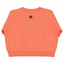 Clearance Piupiuchick Sweat Music Coton Bio | Orange fluo