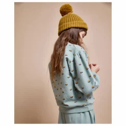 Online Búho Sweat Naïf Coton Bio | Vert Cèdre