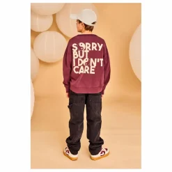 AO76 Sweat Oscar Sorry Coton Bio | Bordeaux