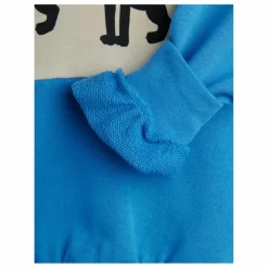 Mini Rodini Sweat Panther Coton Bio | Bleu azur