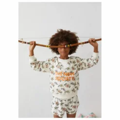 Discount the new society Sweat Rancho Hibiscus | Ecru