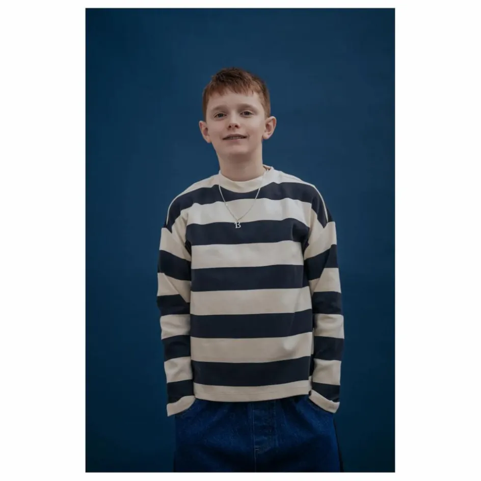 Enfant Repose AMS Sweats|Sweats*Sweat Rayé Coton Bio |