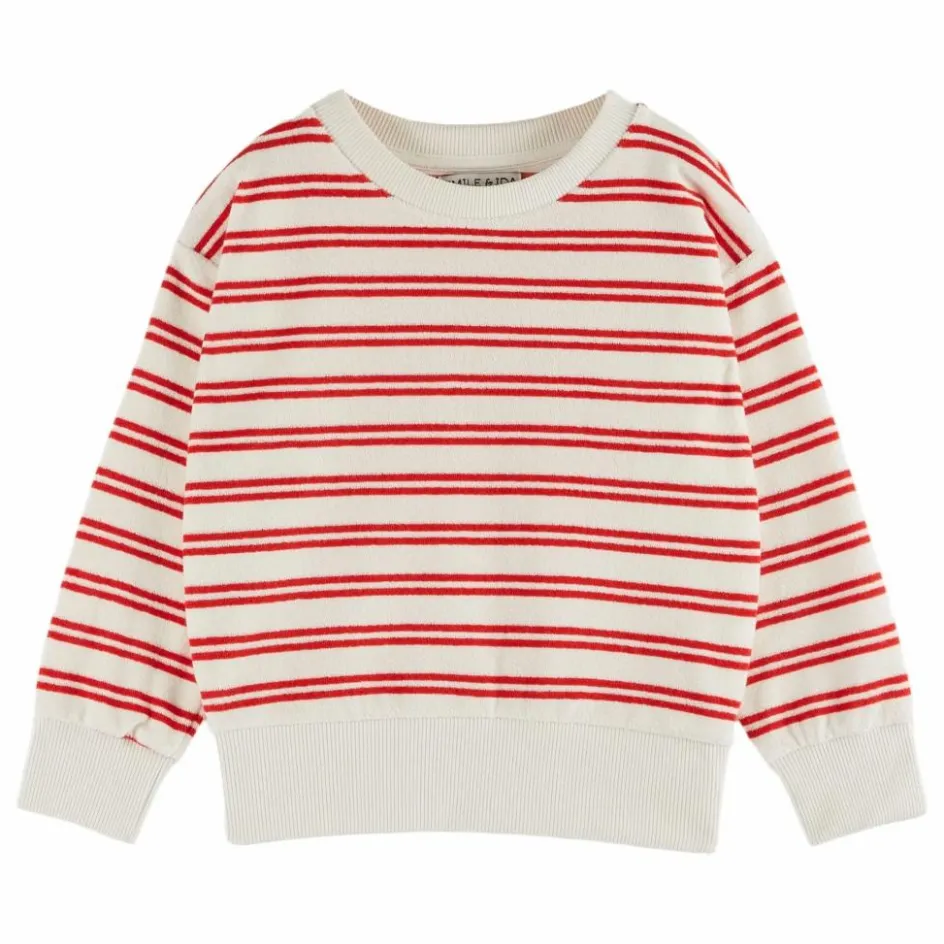 Outlet Emile et Ida Sweat Rayure | Rouge