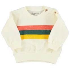 Best Piupiuchick Sweat Rayure Eponge Bio | Ecru