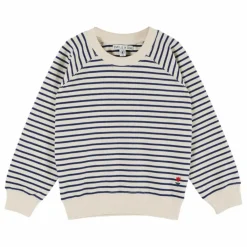 Sale Emile et Ida Sweat Rayures | Bleu marine