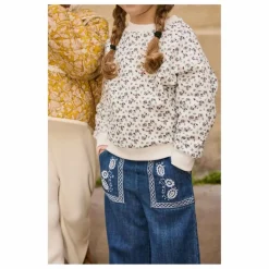 Hot Sweat Rosalia Fleuri Coton Bio | Enfant Sweats|Sweats