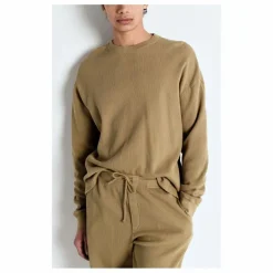 Online American Vintage Sweat Ryvy Coton Bio | Beige