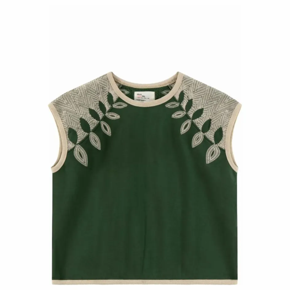 Leon & Harper Sweat Sans Manches Sirop Leaf Coton Bio ||Femme Sweats