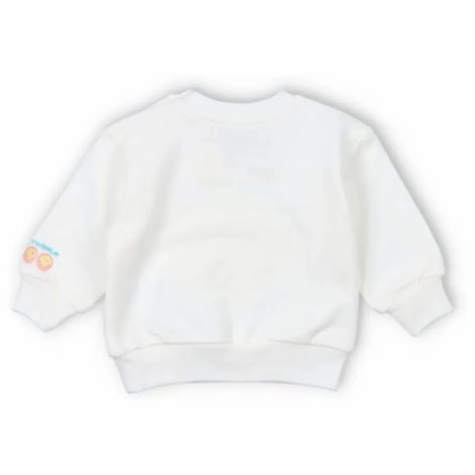 Outlet the new society Sweat Smiley Baby | Blanc
