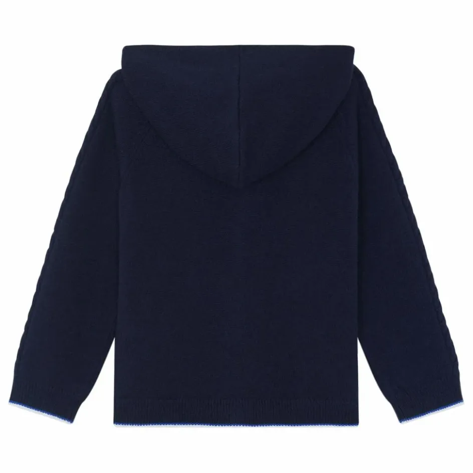 Sale Tartine et Chocolat Sweat Torsades Laine | Bleu marine