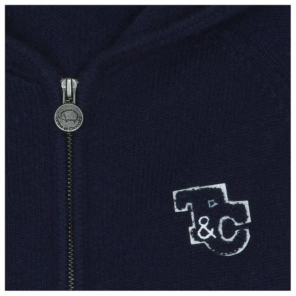 Sale Tartine et Chocolat Sweat Torsades Laine | Bleu marine