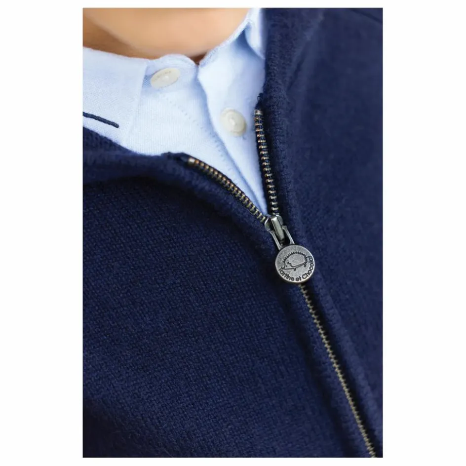 Sale Tartine et Chocolat Sweat Torsades Laine | Bleu marine