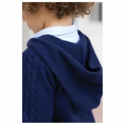Sale Tartine et Chocolat Sweat Torsades Laine | Bleu marine