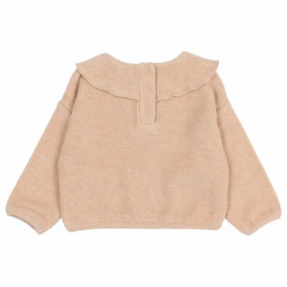 Discount Búho Sweat Volants Eponge Bio | Rose