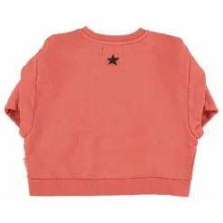 Sale Piupiuchick Sweat Volants Groupie Coton Bio | Corail
