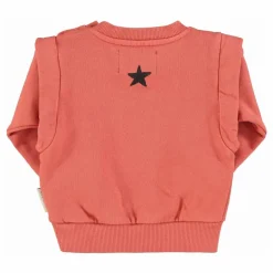 Sale Piupiuchick Sweat Volants Groupie Coton Bio | Corail
