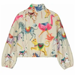 Online Maison Mangostan Sweat Zippé Carnival Coton Bio | Crème