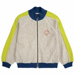 Sale Bobo Choses Sweat Zippé Coton Bio Eponge Shadow | Gris