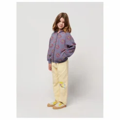 Best Bobo Choses Sweat Zippé Coton Bio Visages | Gris anthracite