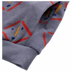 Best Bobo Choses Sweat Zippé Coton Bio Visages | Gris anthracite