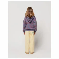 Best Bobo Choses Sweat Zippé Coton Bio Visages | Gris anthracite