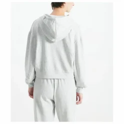 Discount American Vintage Sweat Zippé Evona | Gris chiné clair