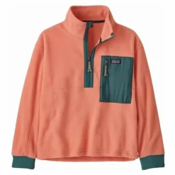 Patagonia Sweat Zippé Microdini Polaire Fibres Recyclées ||Enfant Sweats|Sweats