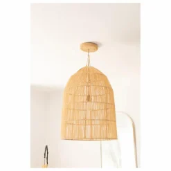 Cosydar Système électrique, rosace en raphia || Luminaires