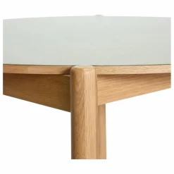 Discount Hübsch Table à manger ronde Oblique | Gris clair