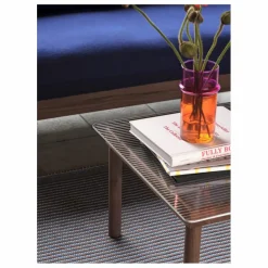 Hay Table basse en verre Kofi, piétement en || Tables, Bureaux