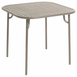 Petite friture Table carrée Week-end - 4 places || Mobilier De Jardin