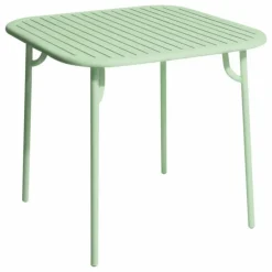 Outlet Petite friture Table carrée Week-end | Vert pâle