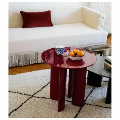 Discount The Socialite Family Table d'appoint Carlotta en hêtre laqué | Bordeaux