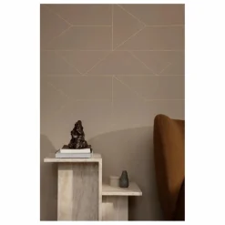 Ferm Living Table d'appoint Distinct en travertin | Beige