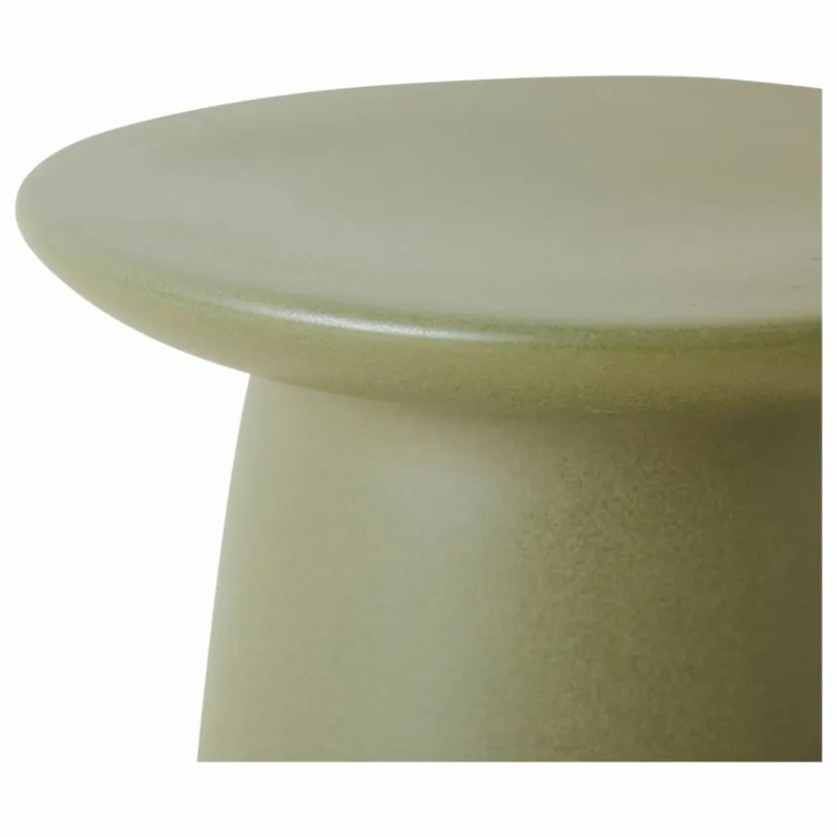 New HKliving Table d'appoint en faïence | Vert kaki