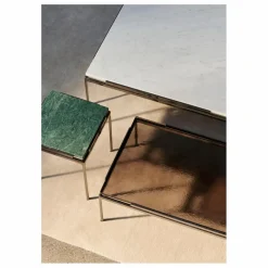 New & Tradition Table d'appoint Sett LN11, Luca Nichetto | Marbré vert