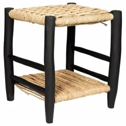Sale Table de nuit en bois peint et palme | Tables, Bureaux|Lits, Tables De Chevet