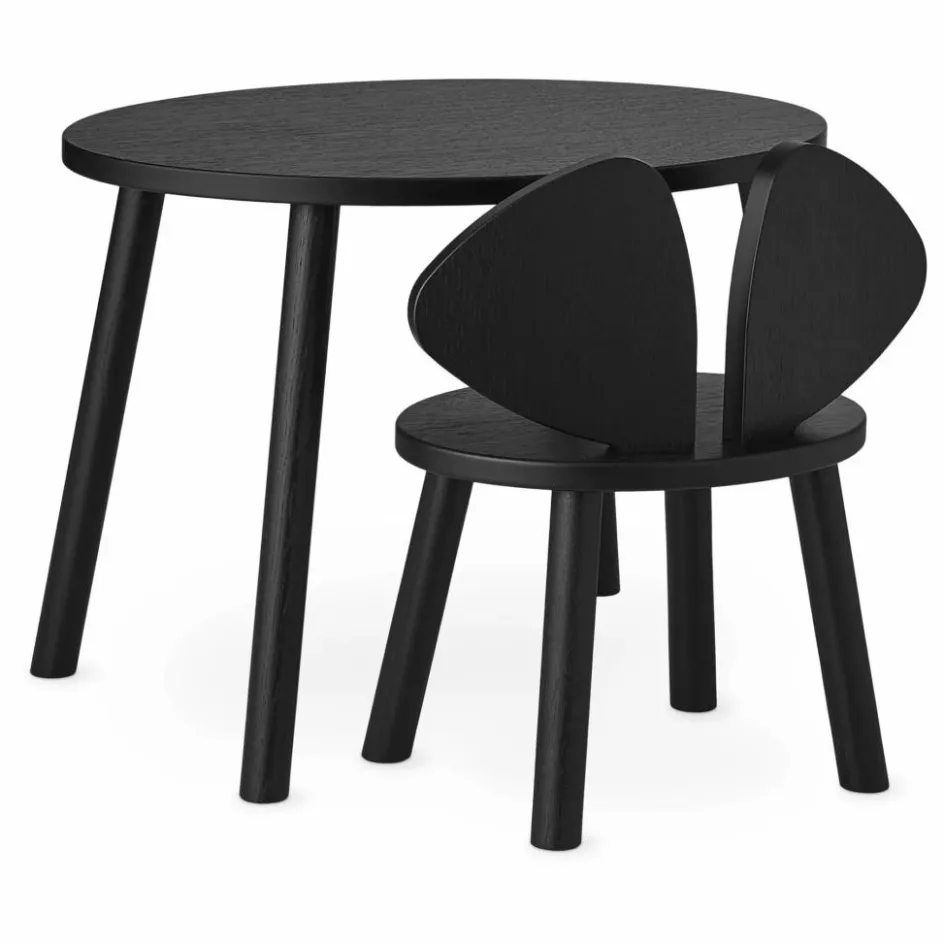 Best Nofred Table en chêne Souris | Noir
