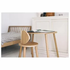 New Nofred Table et chaise d'écolier en Souris | Chêne