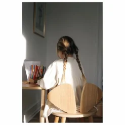 New Nofred Table et chaise d'écolier en Souris | Chêne