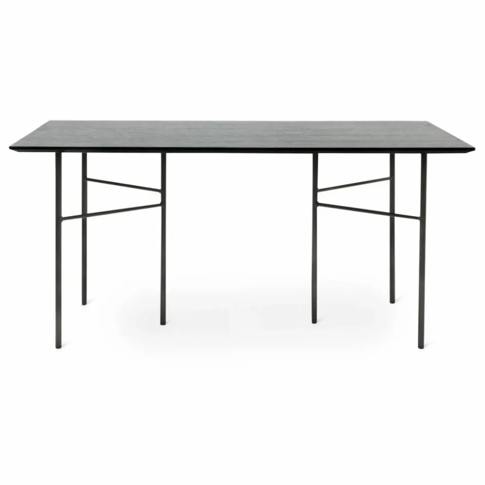 Ferm Living Table rectangulaire Mingle en bois FSC, pieds métal || Tables, Bureaux